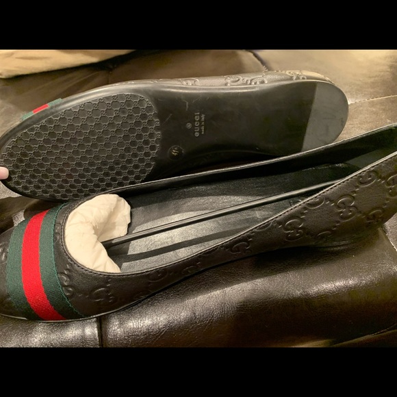 SOLD!!! GUCCI WEB GUCCISSIMA FLATS - Picture 3 of 6